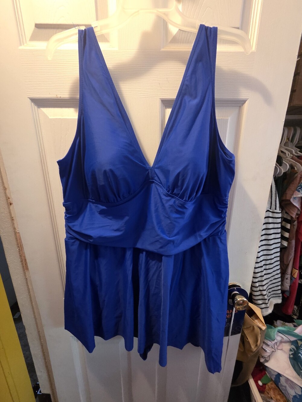 torrid Royal Blue V-Neck One-Piece Swimdress